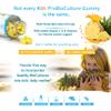 Kids Probiotics/ProBiocultures Gummies - 60 Children's probiotics Multi-Strain Gummies - Natural Pineapple Flavour  with Added B & C Vitamins for Immune Support - 2 Month Supply  UK Made view 4