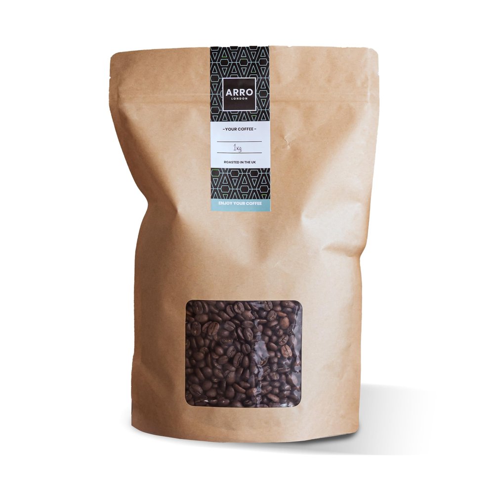 ARRO Coffee - 100% Arabica Ethiopian Coffee Beans - Medium Roast - Spicy Flavour with Berry, Chocolate, and Floral Notes - Roasted in the UK - 1kg Bag