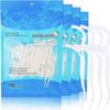 200 Pcs Disposable Dental Floss Picks, 2-in-1 Toothpicks with Floss, Triple Clean for Teeth Cleaning view 1