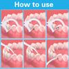 200 Pcs Disposable Dental Floss Picks, 2-in-1 Toothpicks with Floss, Triple Clean for Teeth Cleaning view 3