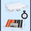 SenhE 266pcs Optical Equipments Trial Lens Set, Trial Lens Set Optical Kit, Aluminum Case Optometry Optical Instrument with Optometry Test Trial Frame, Metal Rim Case Kit view 2