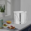 Stainless Steel Bucket with Lid, Food Grade Stainless Steel Bucket,Food Bucket, Milk Water Bucket, Stainless Steel Bucket,Garden Industrial Bucket Garden (6L) view 3