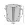 Stainless Steel Bucket with Lid, Food Grade Stainless Steel Bucket,Food Bucket, Milk Water Bucket, Stainless Steel Bucket,Garden Industrial Bucket Garden (6L) view 4