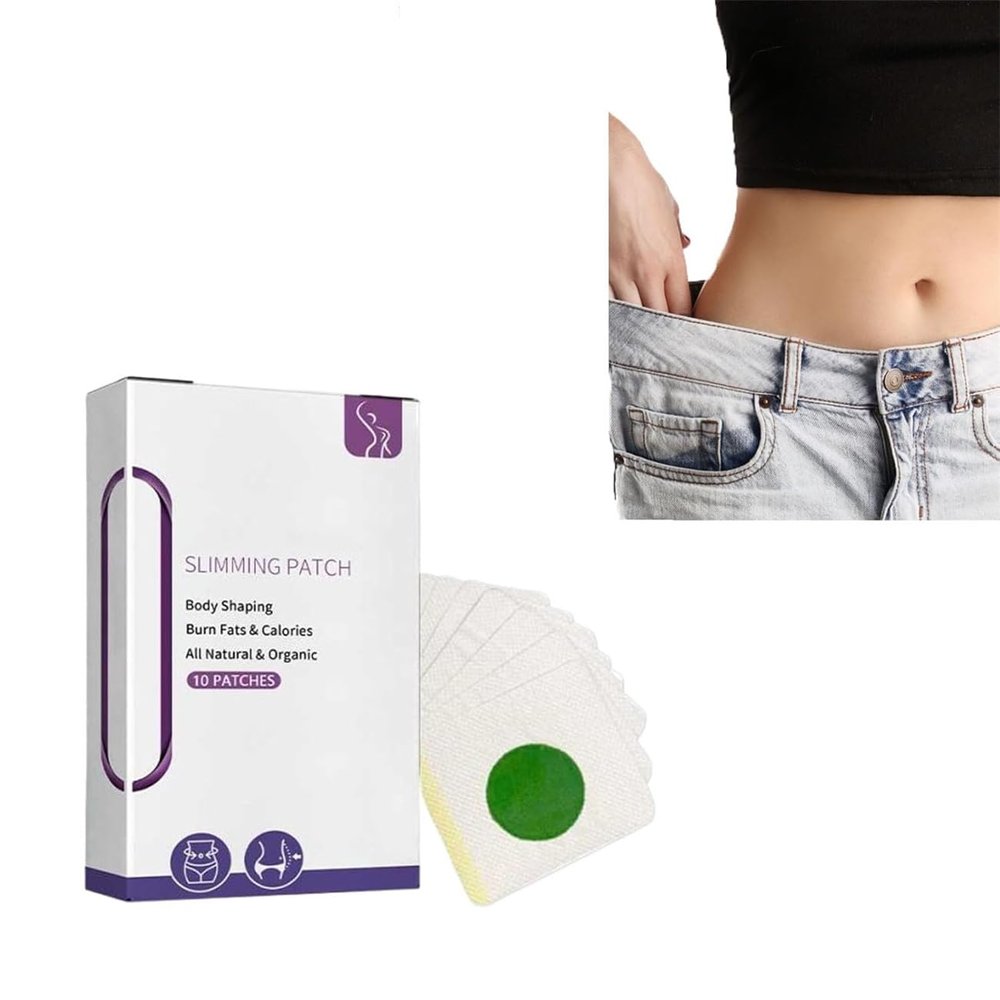 Neslemy Healthy Detox Slimming Patch,Neslemy Healthy Detox Patch, Slimming Patches Herbal Belly Slimming Detox Patch,Neslemy Belly Detox Patches for Women Belly Fat Flat Tummy (1 Box)