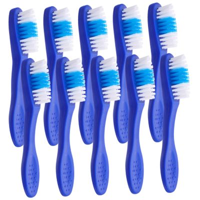 Healeved 10pcs Self- Toothbrush Soft Bristles Mini for Travel and Short Handle for Comfortable to Hold in Prison Detention Scenarios Pack for Daily Teeth Cleaning