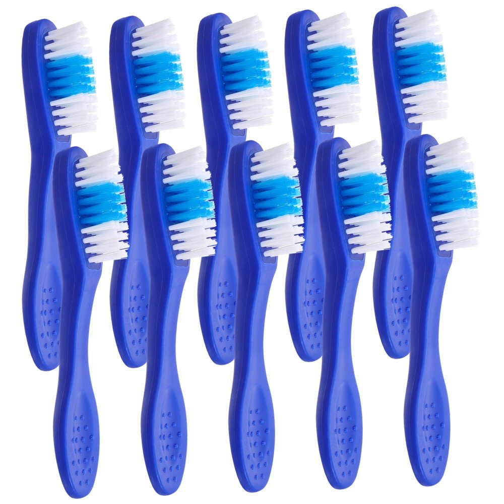 Healeved 10pcs Self- Toothbrush Soft Bristles Mini for Travel and Short Handle for Comfortable to Hold in Prison Detention Scenarios Pack for Daily Teeth Cleaning