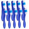 Healeved 10pcs Self- Toothbrush Soft Bristles Mini for Travel and Short Handle for Comfortable to Hold in Prison Detention Scenarios Pack for Daily Teeth Cleaning view 1