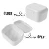 COLLBATH 3pcs Retainer Case Denture Box Soak Retainer Case Daily Use Denture Container Storage Accessories Dental Care view 2