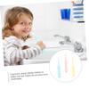 PLAFOPE 3pcs Toothbrush Boys and Girls Cartoon Hippo Toothbrush Set Deep Clean Bristle Brush view 2