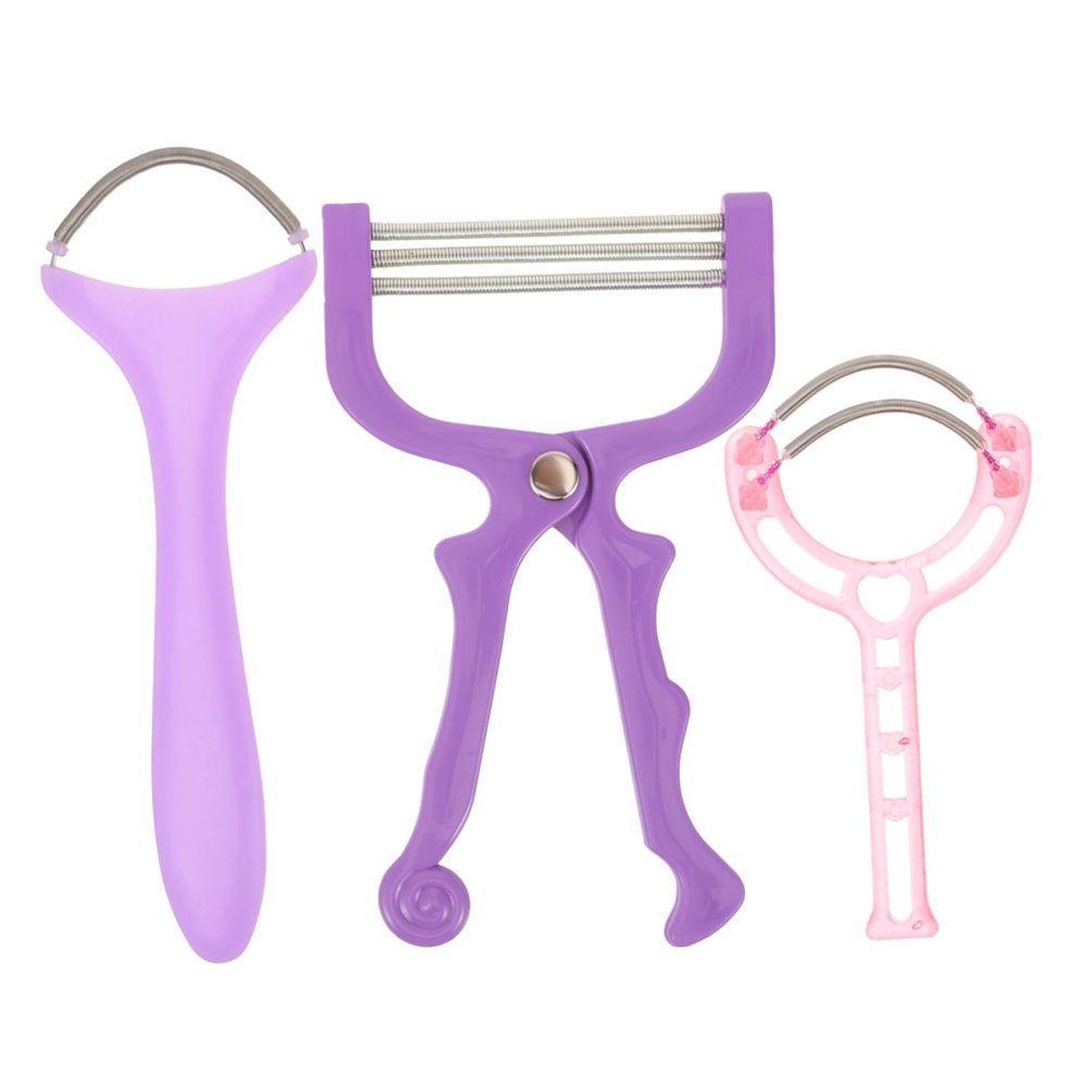 Gogogmee Facial Epilator 3pcs Manual Hair Removal Spring Portable Face Hair Remover for Women Convenient Epilation Tool for Lips Chin Cheeks