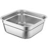 Wash Basin Dish Tub for Kitchen Sink Stainless Steel Large Capacity Wash Basin with Rolled Edge Brushed Multipurpose Fruit Vegetable Washing Basket Kitchen Accessories view 1