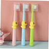 PLAFOPE 4pcs Boy Girl's Toothbrush Soft Bristle Cartoon for Boys and Girls Oral Care for Year Old Brushing Routine view 3