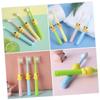 PLAFOPE 4pcs Boy Girl's Toothbrush Soft Bristle Cartoon for Boys and Girls Oral Care for Year Old Brushing Routine view 4