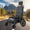 12 Inch Rear Wheels Replacement for Electric Wheelchair, 320  60 Honeycomb Solid PU Tires 1 Pair, ABS Plastic Wheel Hub view 2
