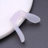 Glasses nose pads Spectacle nosepiecebridge nose replacement frame Eyeglasses accessories 2 Pcs Purple Plug-in/Screw-in Eyeglass Nose Pad Replacement Kids U Shaped Plastic Eyewear Transparent Silicon view 2