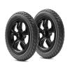 12 Inch Rear Wheel Replacement for Electric Wheelchair 1 Pair, 310  50-210 Anti-Slip Solid PU Tire, ABS Plastic Wheel Hub view 1