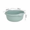 1 x 28cm Round Silver Sage Plastic Washing Up Bowl, 5L Litre Capacity Mixing Bowl with Integral Handle Home, Kitchen, Sink, Basin Organiser Multipurpose Use, Dish Wash, Storage Container view 2