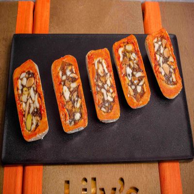 Savor the sweetness of life with Lily's kaju Rocket, where every morsel celebrates the artistry of flavors a dessert worthy of your sweetest moments serving multipieces (6)