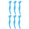 BCOATH 2sets Portable Cleaning Brush Gentle Tuft for False Toothbrush Slip Handle for Home Use 3pcs*2 view 1