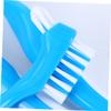 BCOATH 2sets Portable Cleaning Brush Gentle Tuft for False Toothbrush Slip Handle for Home Use 3pcs*2 view 2