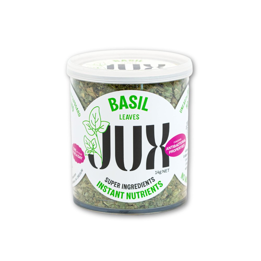 JUX Freeze-Dried Basil | 100% Natural & Nutrient-Rich | Rehydrates Instantly for Cooking, Sauces & Garnishing | Long Shelf Life | Equals 40 Packets of Fresh Basil | No Additives, Vegan