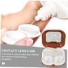ORFOFE 2sets Case Mirror and Compact Holder for Daily Use for Girls and Travel Storage Organizer for Easy Carrying view 2