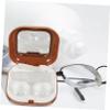 ORFOFE 2sets Case Mirror and Compact Holder for Daily Use for Girls and Travel Storage Organizer for Easy Carrying view 4