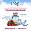 Iron Gummies with Added Vitamin C - 60 Natural Cherry Flavour Chewable Yummy Gummies - 2 Month Supply - efficient Absorption and gentler Digestion Formula - Made in The UK view 3