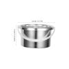 FRCOLOR Wax Warmer Replacement Container 500ml Capacity Metal Inner Pot Silicone Handle Designed for Home and Professional Hair Removal High-temperature Resistant view 3