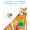 Travel Toothbrush Head Covers - Brush Protective Cap,4 Packs Portable Cover For Adults Kids For Household Travel, Camping, Bathroom, School, Business view 4