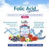 Folic Acid Gummies - 400g, 60 Natural Berry Flavoured & Vegan Gummies - High Strength Vitamin B9 Folic Acid Pregnancy Support Prenatal Vitamin - No Artificial Sweeteners or Flavours  UK Made view 3