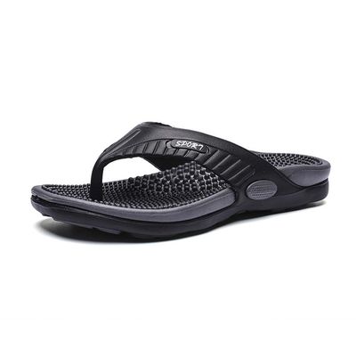VENYAA Flip-flops Massager Slippers,Acupressure Foot Massager Reflexology Massage Slippers,Relief Plantar Fasciitis Heel Arch Arthritis Pain Sandals,Breathable Beach Shoes (Size:EU 40,Color:Black)