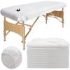 10pcs Disposable Fitted Massage Table Sheets Non-Woven Spa Bed Covers Breathable Oil-Proof Table Couch Protective Cover Thick Massage Bed Pad for Spa Beauty Salon Tattoo Hospital Bed, 80x190cm view 1