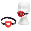 Red O-Shaped Lip Restraints Ball Mouth Plug Silicone Durable Material Suitable for Mouth Opening view 2