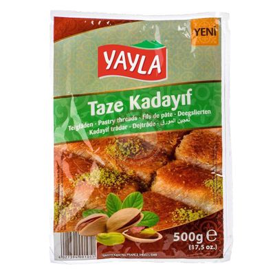 The Best Match with Dubai Chocolate Yorem Kunefe Kataifi Original Pastry Threads Kunefe Kadayif Dubai Chocolate Pastry Fresh Taze Kadayif 400 Gr by BAKKALIM UK