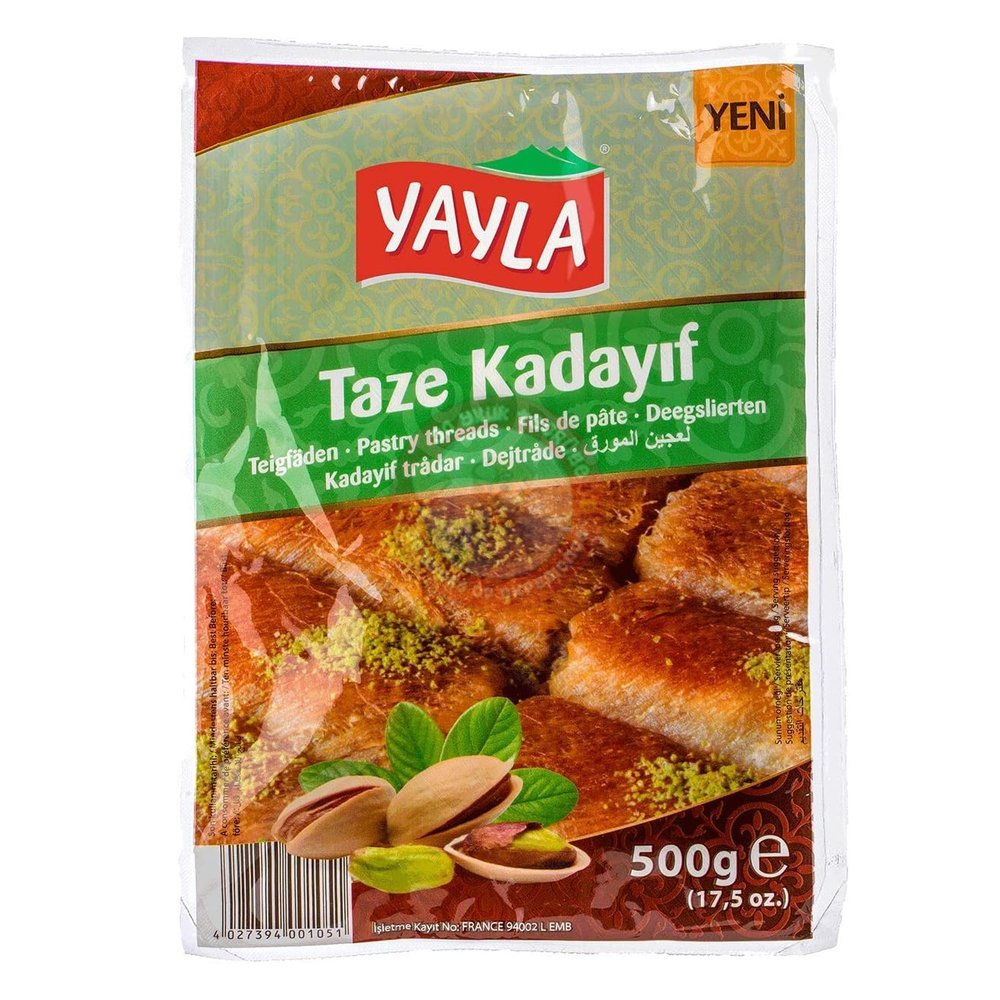 The Best Match with Dubai Chocolate Yorem Kunefe Kataifi Original Pastry Threads Kunefe Kadayif Dubai Chocolate Pastry Fresh Taze Kadayif 400 Gr by BAKKALIM UK