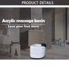 Acrylic Foot Spa Bathtub with Massage - Portable Deep Foot Bath, Auto Drain, Hot/Cold Water, Home Pedicure Bowl Detox Bucket Tub view 2