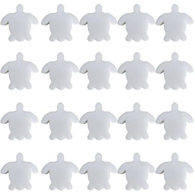 20 Pcs Pool Oil Absorbing Sponge Turtle Shaped Cleaning Sponge For Swimming Pool Floating White Pool Scum Sponge Filter For Hot Tub, Swimming Pool,Spa Pool Scum Sponge Hot Tub Scum Absorber Pool Spon