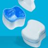 Retainer Cleaner Case,Denture Leak Proof Container Case | Travel Retainer Bath Case, Portable Denture Cleaning Box for Night Guard, Nipple view 3