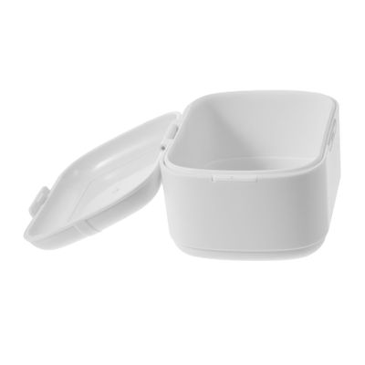 BCOATH 3pcs Soak Retainer Case for Daily Use Denture Container Portable Retainer Case for Travel Denture Box Storage Accessories for Bath