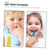 PLAFOPE 12pcs Boys and Girls Finger Brush Silicone Toothbrush Travel-Friendly Oral Care Massager for Toddlers Years Years view 2