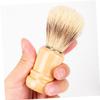 WOONEKY 5sets Wood Handle Shaving Brush for Men Shave Brush Gentleman's Present Travel-friendly 2pcs*5 view 2