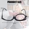 250 Degrees Folding Reading Glasses Flip-Up Lens - Magnifying Make Up Glasses With Flip-Down Single Lens (Black) view 2