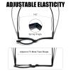 250 Degrees Folding Reading Glasses Flip-Up Lens - Magnifying Make Up Glasses With Flip-Down Single Lens (Black) view 4