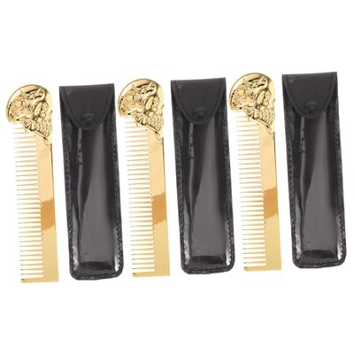 Baluue 3pcs Clipper Guard Holder Beard Comb and Mustache Grooming Comb for Men's Hair Styling and Beard Care