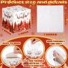 Bencailor 12 Pack Christmas Facial Tissues Cube Boxes Thanksgiving Facial Tissues Boxes 600 Sheets 3 Ply Small Xmas Square Tissues Cover for Home Car Accessories(Christmas Tree and Snowflake) view 3