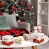 Bencailor 12 Pack Christmas Facial Tissues Cube Boxes Thanksgiving Facial Tissues Boxes 600 Sheets 3 Ply Small Xmas Square Tissues Cover for Home Car Accessories(Christmas Tree and Snowflake) view 4