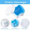 Denture Case, Denture Case For Travel | Removable Denture Cleaning Case | Portable Denture Cleaning Box, Retainer Cup view 2