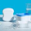 Denture Case, Denture Case For Travel | Removable Denture Cleaning Case | Portable Denture Cleaning Box, Retainer Cup view 3