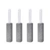 4 PCS Handle Toilet Bowl Cleaner Pumice Stone Sticks, Pumice Cleaning Stone with Handle, Pumice Stone for Toilet, Pumice Stone Toilet Bowl Cleaner, for Kitchen Bath Pool Toilet Household Cleaning view 1